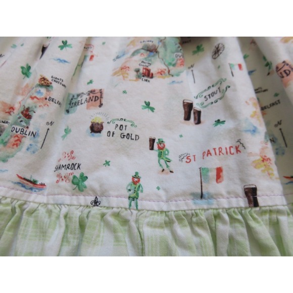 Olive Mae Boutique Dress Ireland Saint Patrick Shamrock Size 4T‎ - Picture 4 of 7